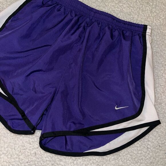 Nike Dri-fit Womens Running Shorts Royal Purple White Size Small - Picture 2 of 11
